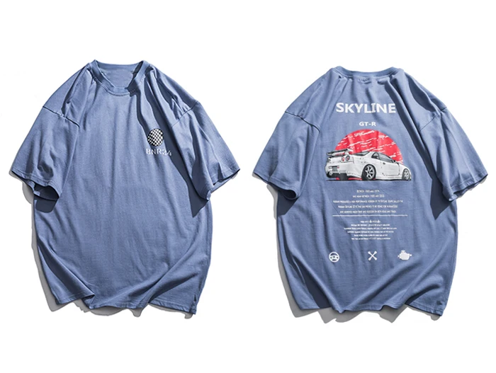 Aelfric Eden Classic poleras Car Fans футболка с буквенным принтом хлопковая Футболка с круглым вырезом Мужская забавная уличная одежда футболки с коротким рукавом