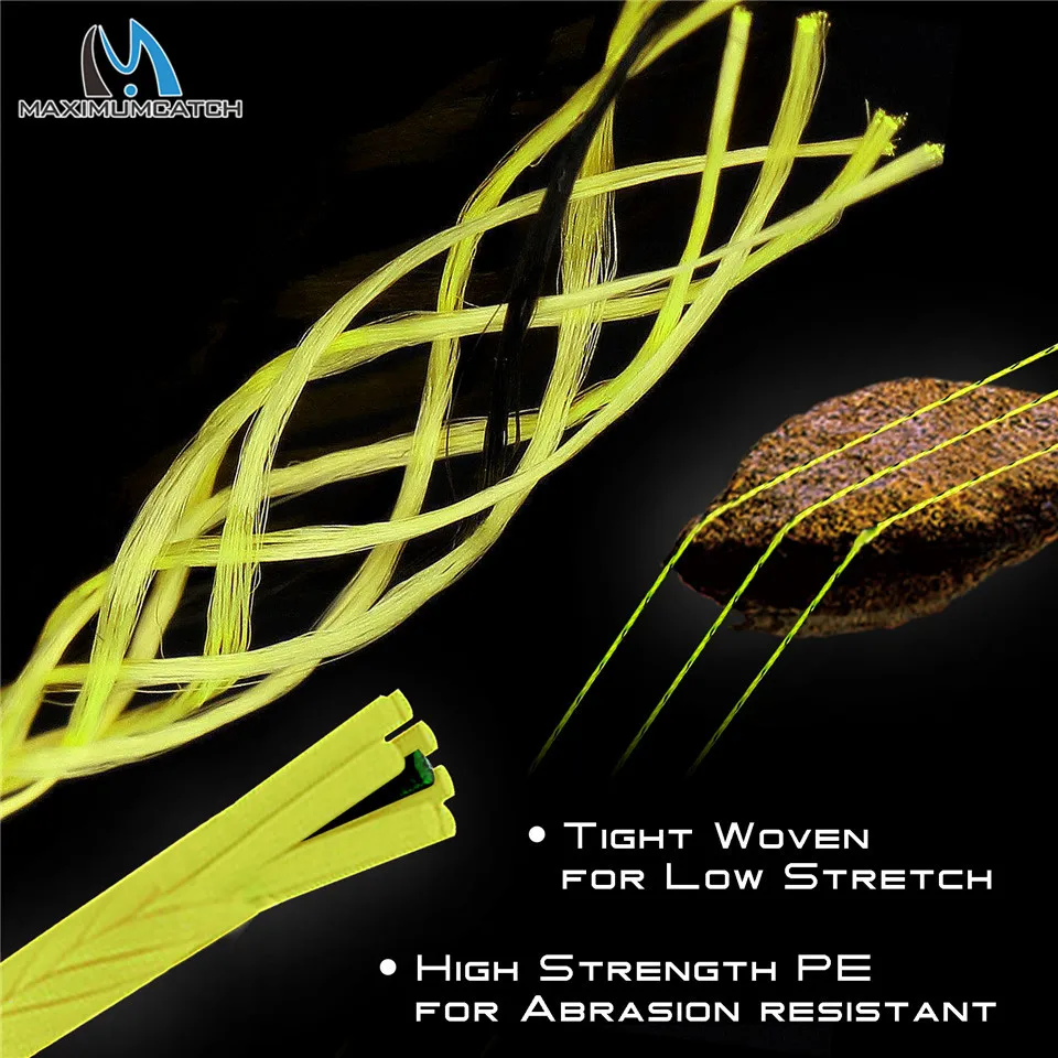 Maximumcatch 20/30LB 50/100/300 двор Плетеный опорная линия мульти Цвет Fly леска