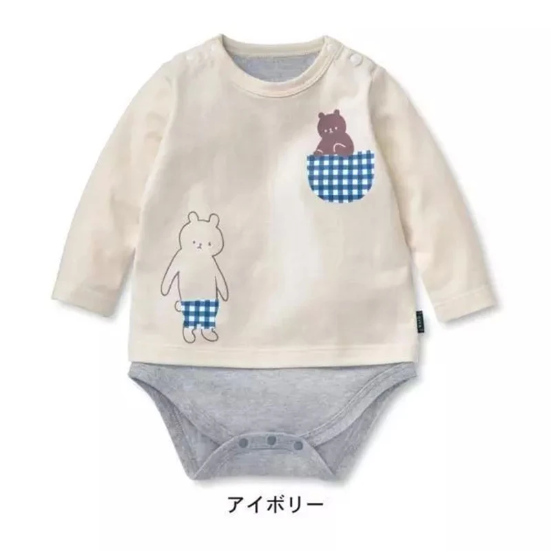 Детские ползунки с длинными рукавами милая одежда для маленьких девочек