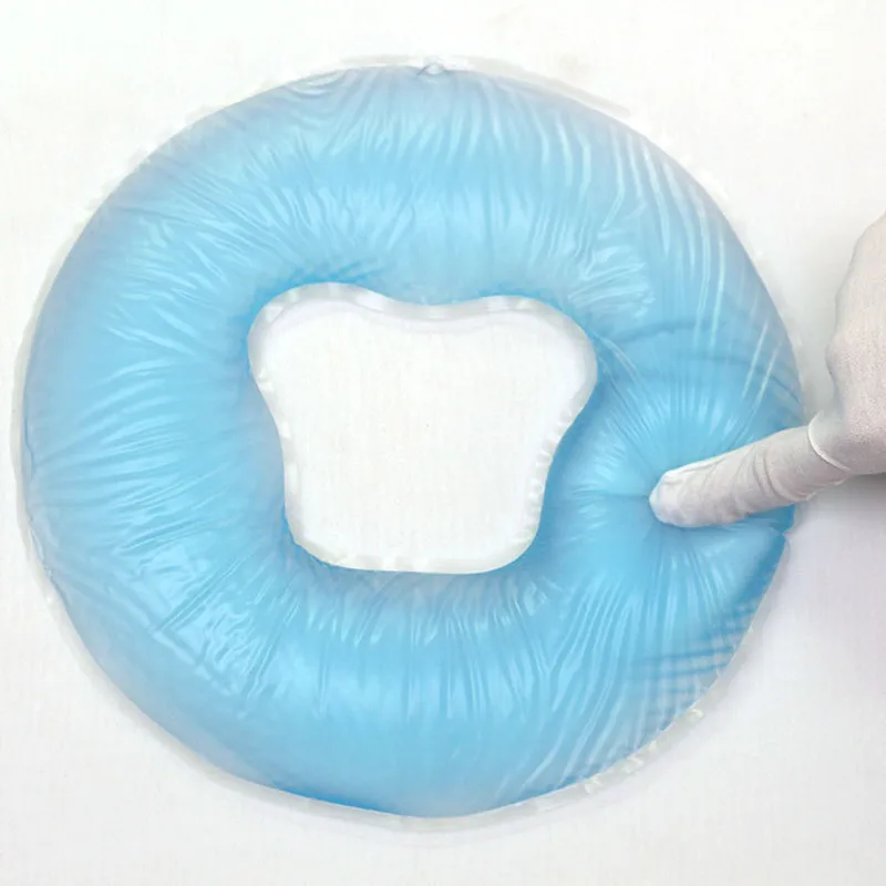 Topleeve Hot Large Silica Gel Pillow Beauty Bed Massage Bed Pad Face Spa Face Pillow Pad Down Round Silicone