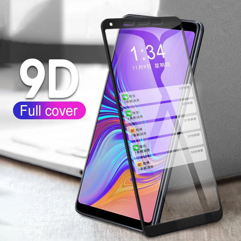 9D закаленное Стекло для samsung A30 A50 A40 A60 A70 A80 A90 Экран протектор Galaxy M20 A6 A8 плюс A7 A750 A9 полного покрытия против царапин