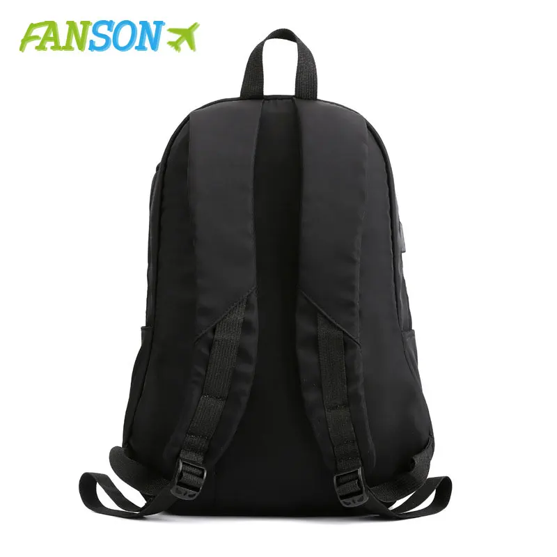 FANSON Новое поступление рюкзак для ноутбука с USB зарядкой 15 6 дюйма мужские школьные