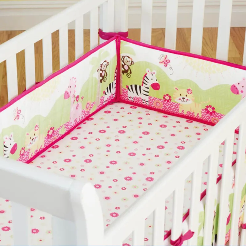 4 шт. Детские хлопковые Бамперы для кроватки|baby crib bumper|crib bumperbaby breathable bumper |