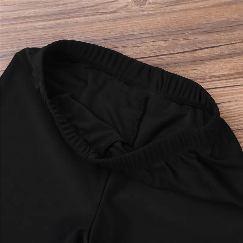 Новые черные классические эластичные свободные брюки для девочек Одежда танцев