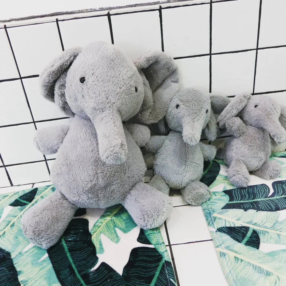 

1pc 18cm 25cm 35cm Pig Penguin Elephant Owl Duck Stuffed Animal Present Toys Children Baby Birthday Gift