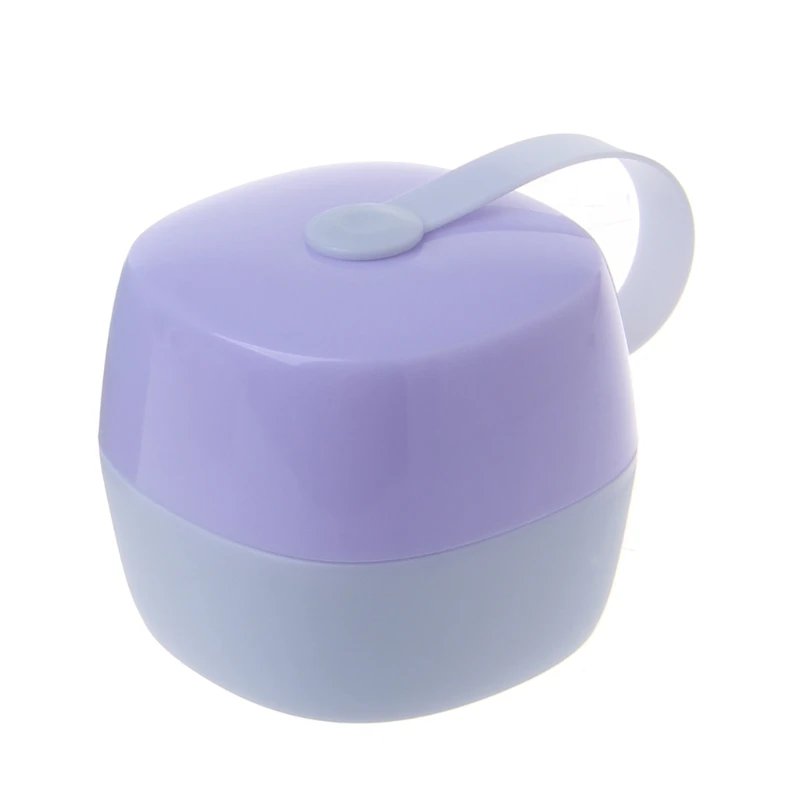 Purple Портативный для малышей детские соски-пустышки держатель, чехол для соски на кроватку дорожная коробка для хранения - Цвет: Purple