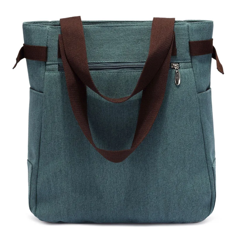 Сумка женская холщовая на молнии милая вместительная Повседневная портативная