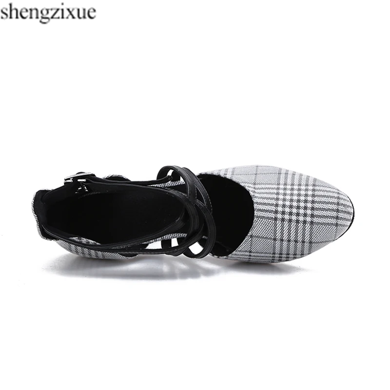 shengzixue NEW Blue/Gray/Brown Checkered Cloth Material Dance Sneakers Shoes Ballroom/Latin Women's 6CM/7.5CM/8CM Heel | Спорт и