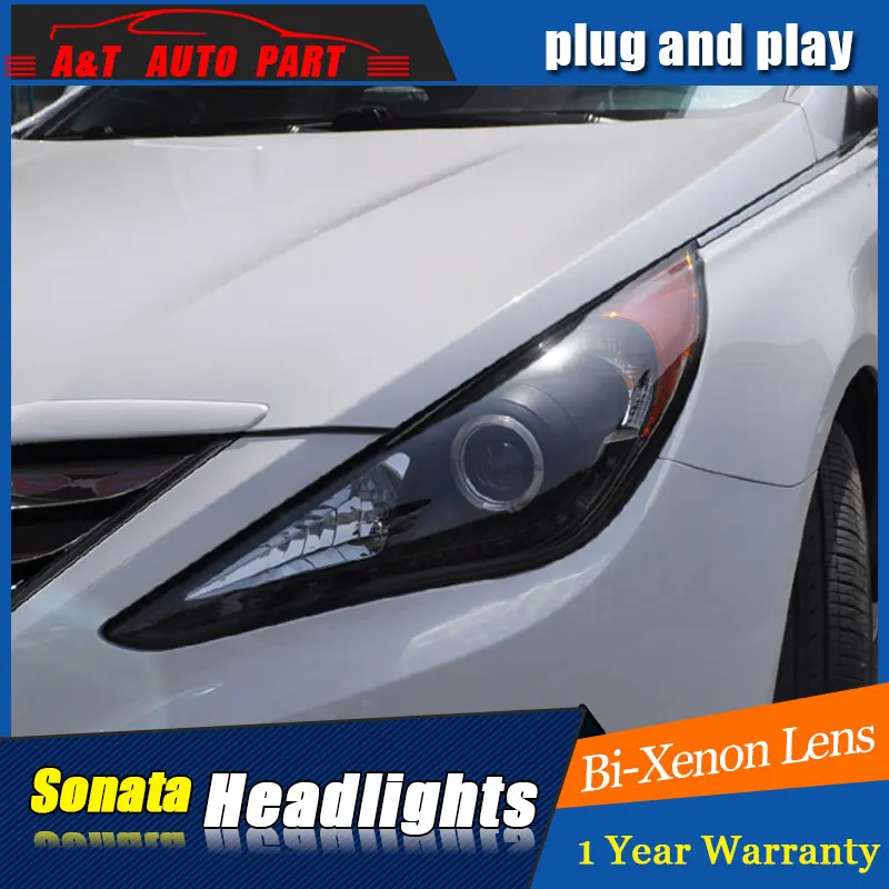 Автомобильный Стайлинг светодиодный налобный фонарь для Hyunda Sonata 8 фары 2011-2014 Угол