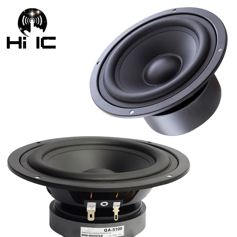 1 шт. HIFI 5 дюймов 90 Вт низкочастотный Настольный книжный стеллаж для домашнего