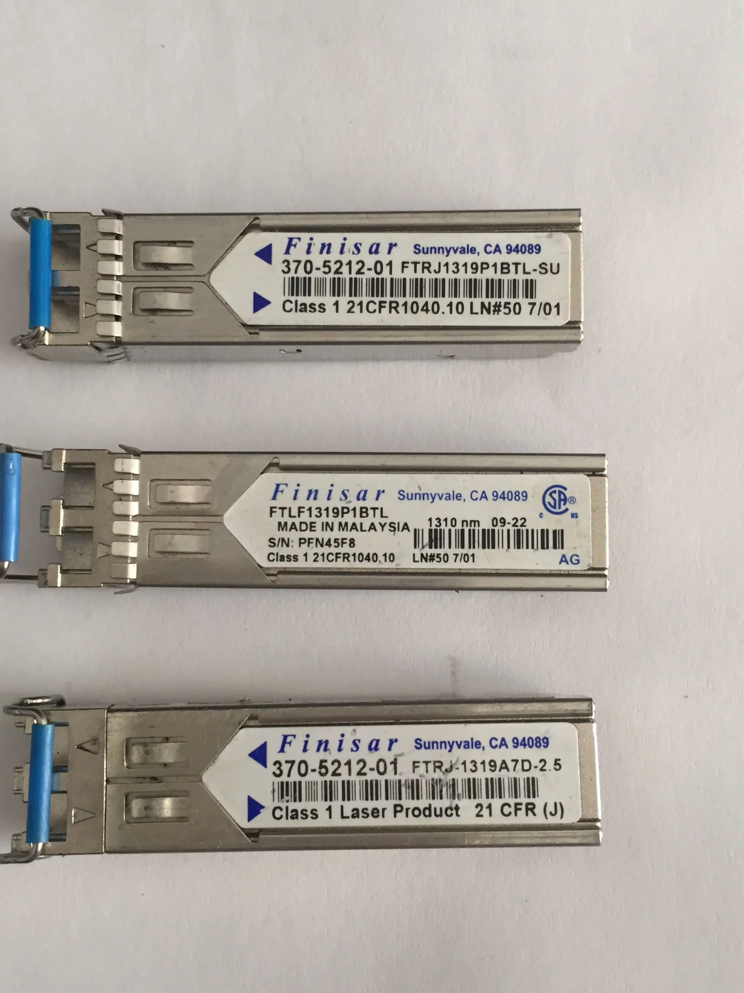 

Finisar FTRJ1319P1BTL-SU, 370-5212-01 1,25G 10KM, FTRJ1319P1BTL