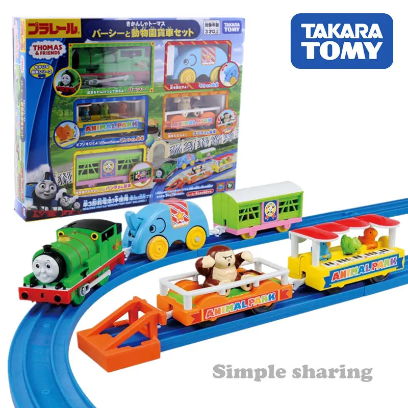 Takara Tomy Tomica железной дороги Паровозик Перси зоосад трек литой миниатюрный модель