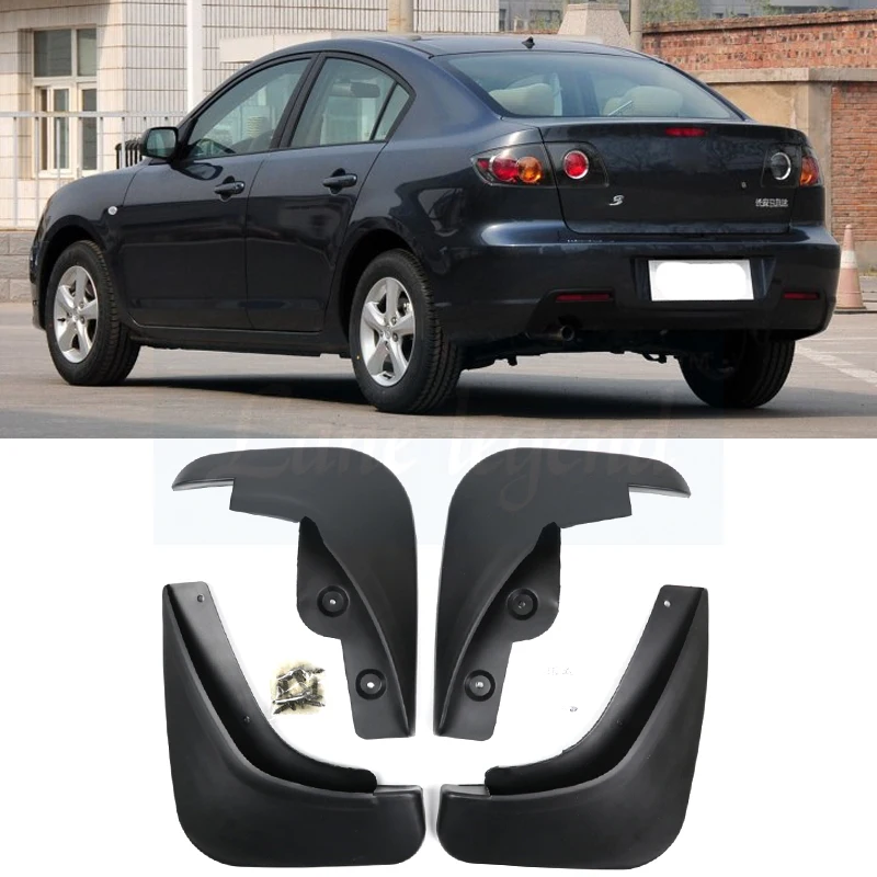 Для 2007 2008 2009 Mazda 3 седан i после-подтяжка лица брызговики брызговик крыло брызговиков спереди и сзади литой автомобиль брызговики