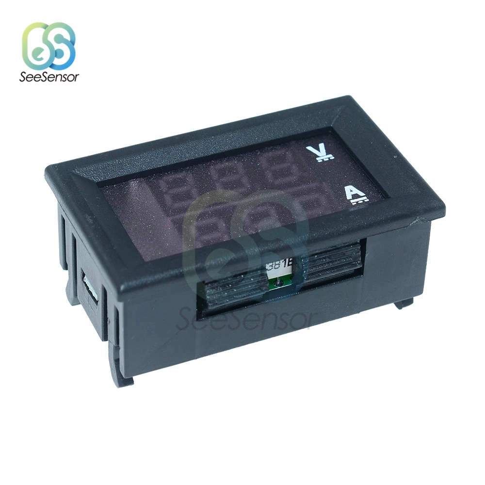 DC 100V 10A Мини цифровой вольтметр Амперметр двойной светодиодный дисплей цифровой измеритель напряжения тока тестер Калибр
