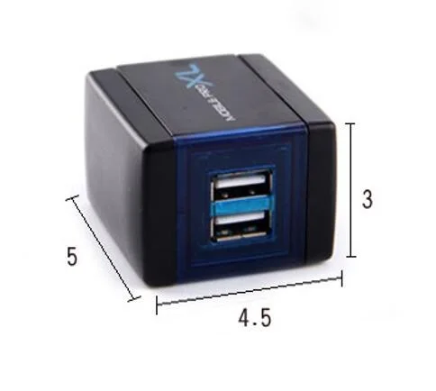 2 способа двойной USB Автомобильное зарядное устройство вход DC 12 24V выход