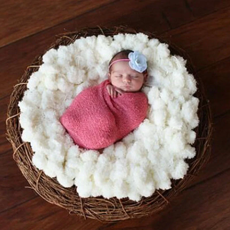 Ylsteed мягкий новорожденный для фотосессии одеяла младенческой фон для съемки мальчик реквизит для фотографий корзина Stuffer фотографии аксессуары