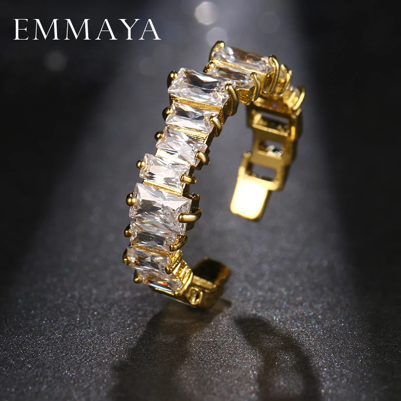 EMMAYA новые модные женские обручальные кольца ювелирные изделия золотого цвета