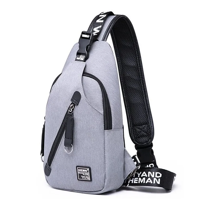 Мужская нагрудная сумка водонепроницаемая ткань Оксфорд на одно плечо женские