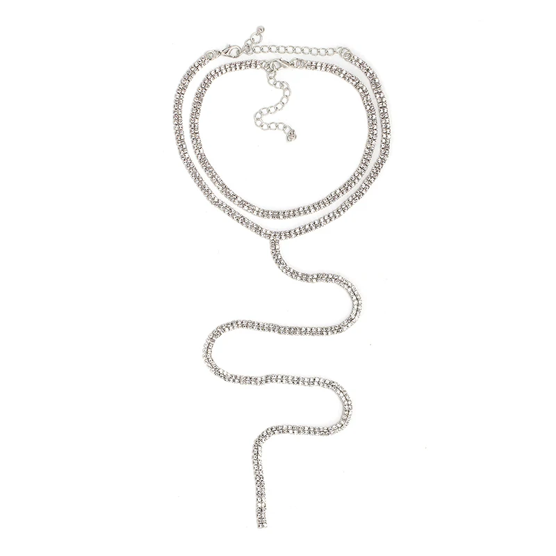 2017 колье из горного хрусталя кристалл драгоценный камень роскошные Чокеры