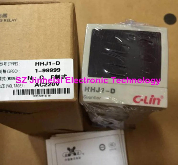 C-Lin HHJ1-D новое и оригинальное 5 двойной счетчик цифрового дисплея реле AC220V