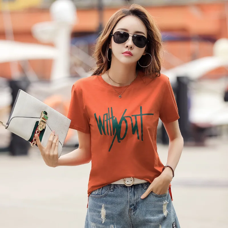 GEJIAN Лето креативный милый темперамент пуловер с круглым вырезом свободная