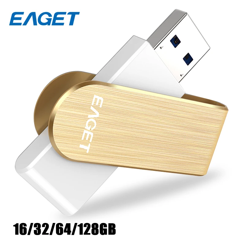 Eaget USB 3.0 Flash Drive 32 ГБ металл памяти флешки 16 64 256 cle Водонепроницаемый флэш диск для
