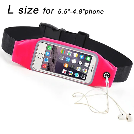 sport belt Pink L Сумка для бега карман на поясном ремне Спорт Водонепроницаемый чехол для Samsung Galaxy S8 SM-G9500 S8+ плюс G9550 телефон для спортивного зала, для пробежки, чехол - Цвет: sport belt Pink L