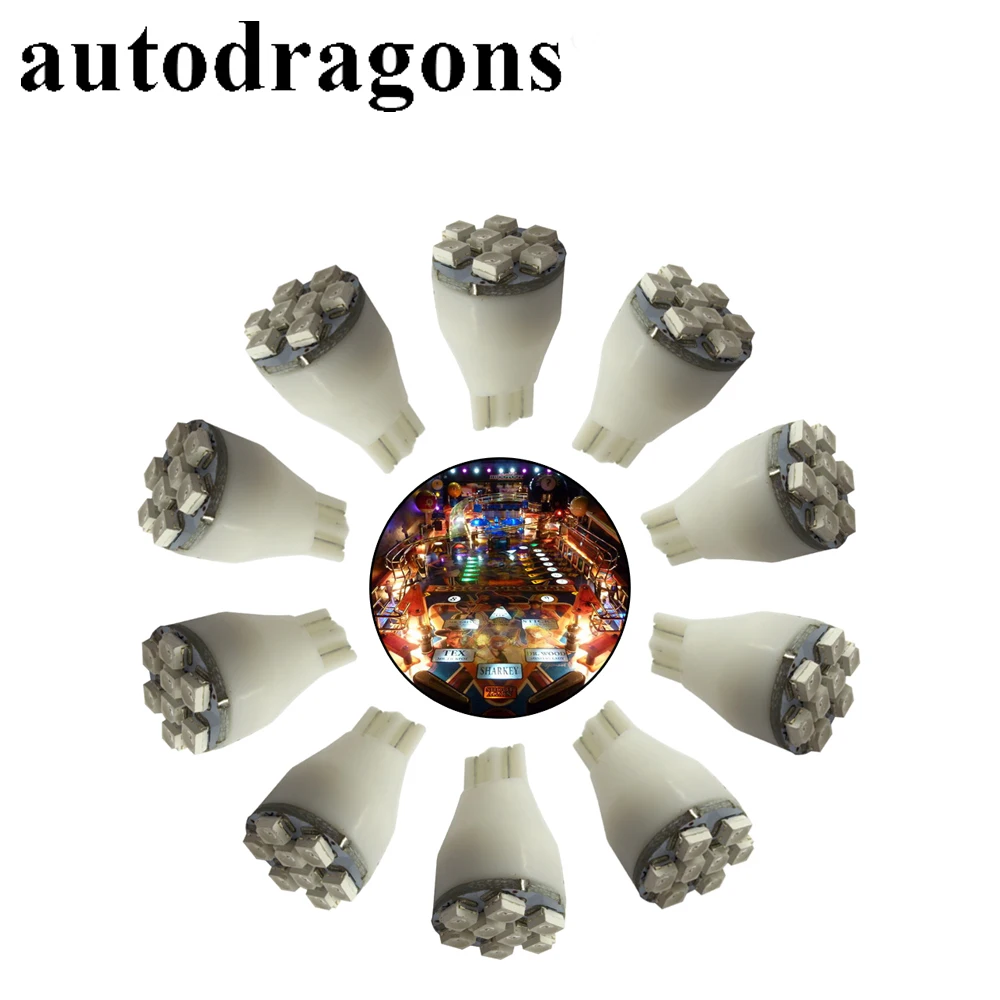 Autodragon высококачественные 100 шт. 8 * 3258SMD светодиодные лампы для пинбола без