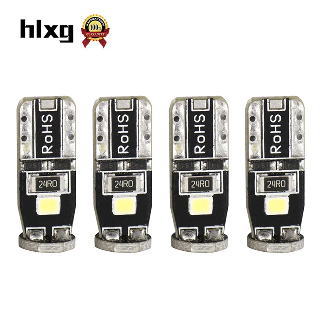 Hlxg 4 шт. T10 светодиодный W5W 168 автомобиль свет 194 501168 клиновидные боковые