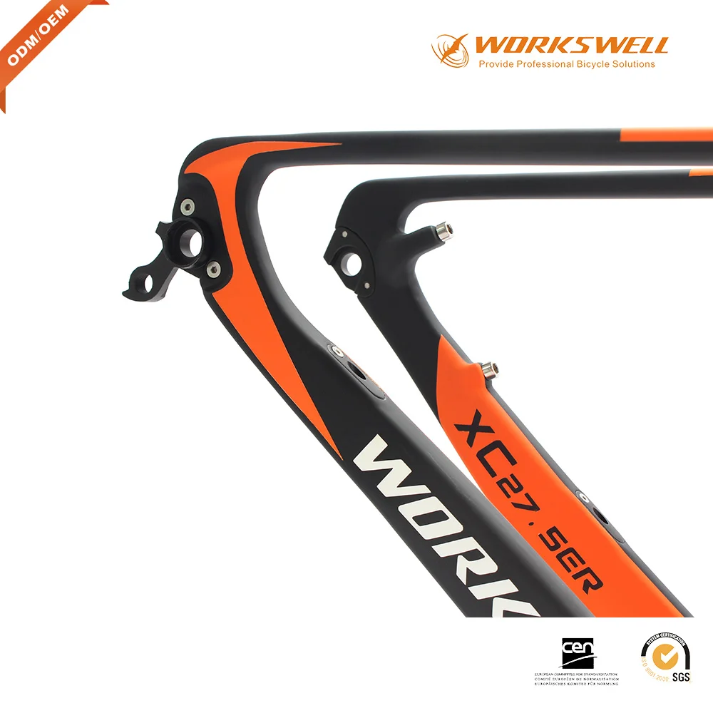 Новинка 27.5er углеродное волокно T800 MTB Fram светильник легкая велосипедная Рама