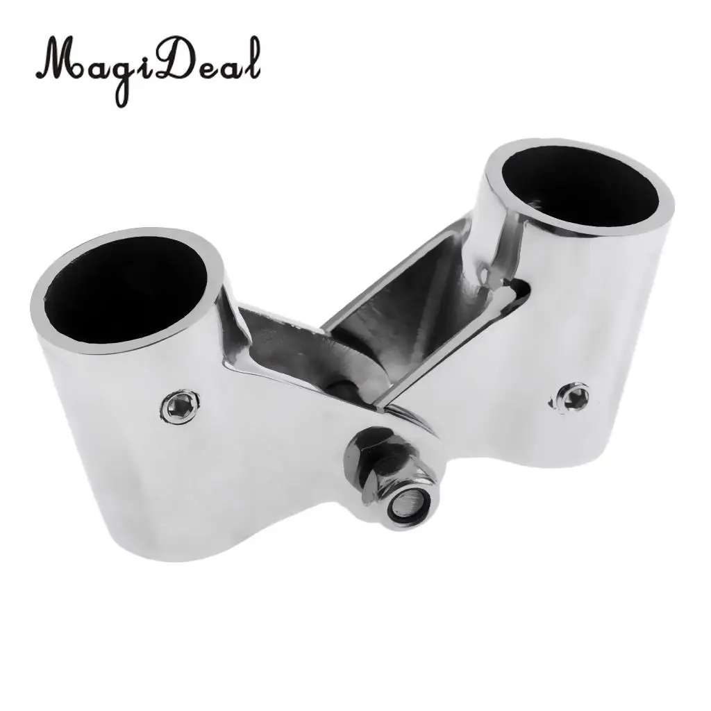 

Porable 316 Stainless Steel Canoe Kayak Boat Bimini Tops/ Hand Rail Fittings Foldable Swivel Tube Connector 0.79"/0.87"/1" Acces