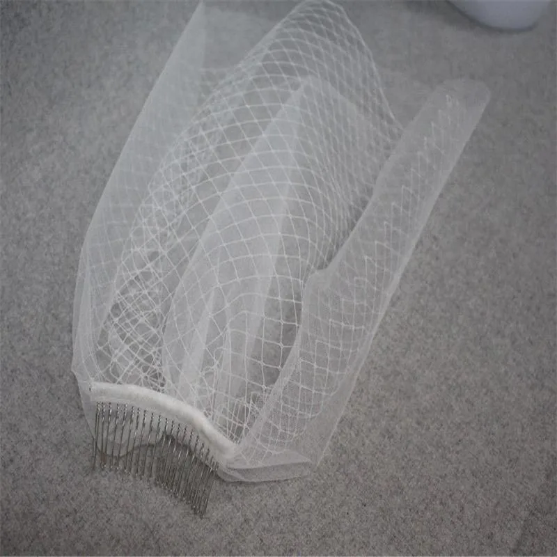 Королевский Дамы Люкс Свадебные Шляпы и Fascinators Белый Кот Тюль Birdcage Bridal Veil для