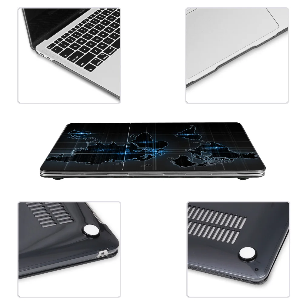 Чехол для ноутбука MacBook Air Pro Retina 12 13 15 16 дюймов A2141 A2338 A2289 2020 A2179 A2337 A1932 пластиковый