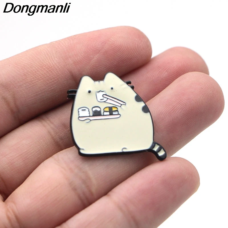 B2133 Dongmanli ювелирные изделия милый кот металл эмаль значок броши на одежду ювелирные изделия аксессуары
