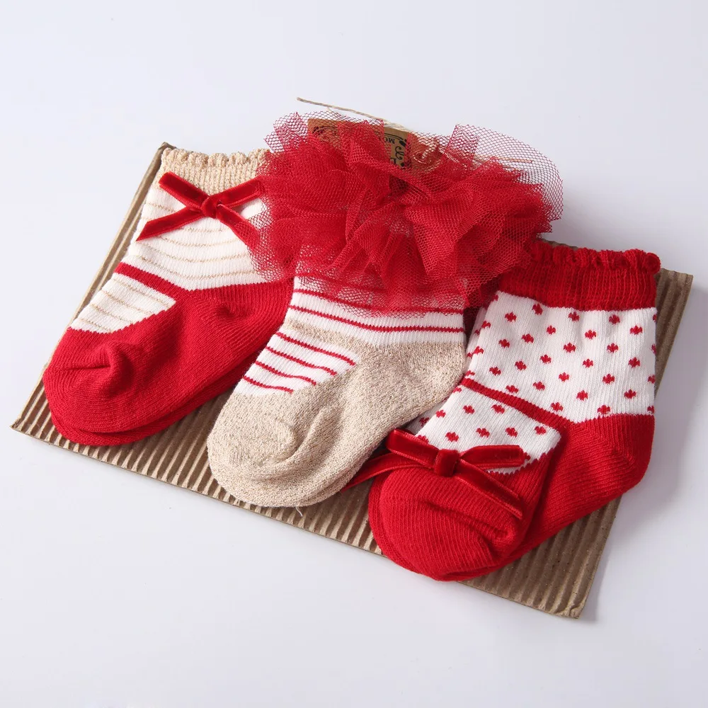 3 пары в комплекте носки для маленьких девочек рождественский подарок