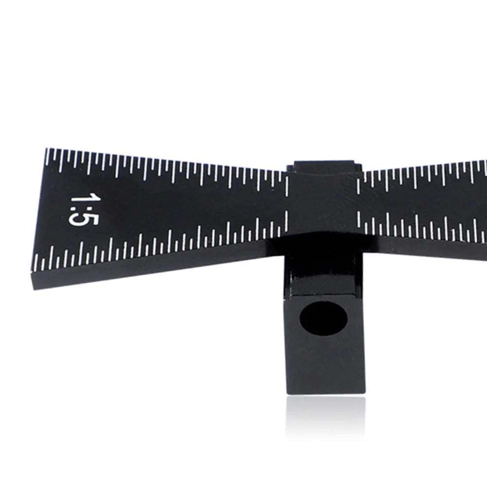 Woodworking 1:8 Hardwood Gauge Measuring Tool Dovetail Marker 1:5 Soft Wood Aluminium Alloy Light Weight Graduated Scales