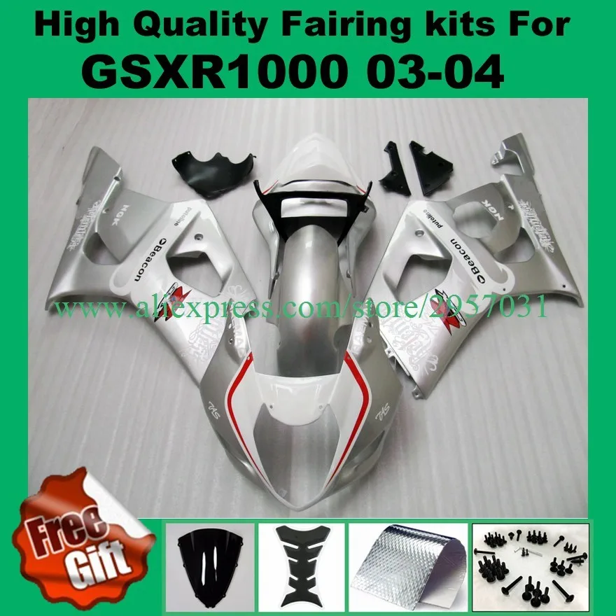 100% подходит инъекции Обтекатели для Suzuki GSXR1000 2003 2004 GSX R1000 03 04 K3 K4 GSXR 1000 обтекатель