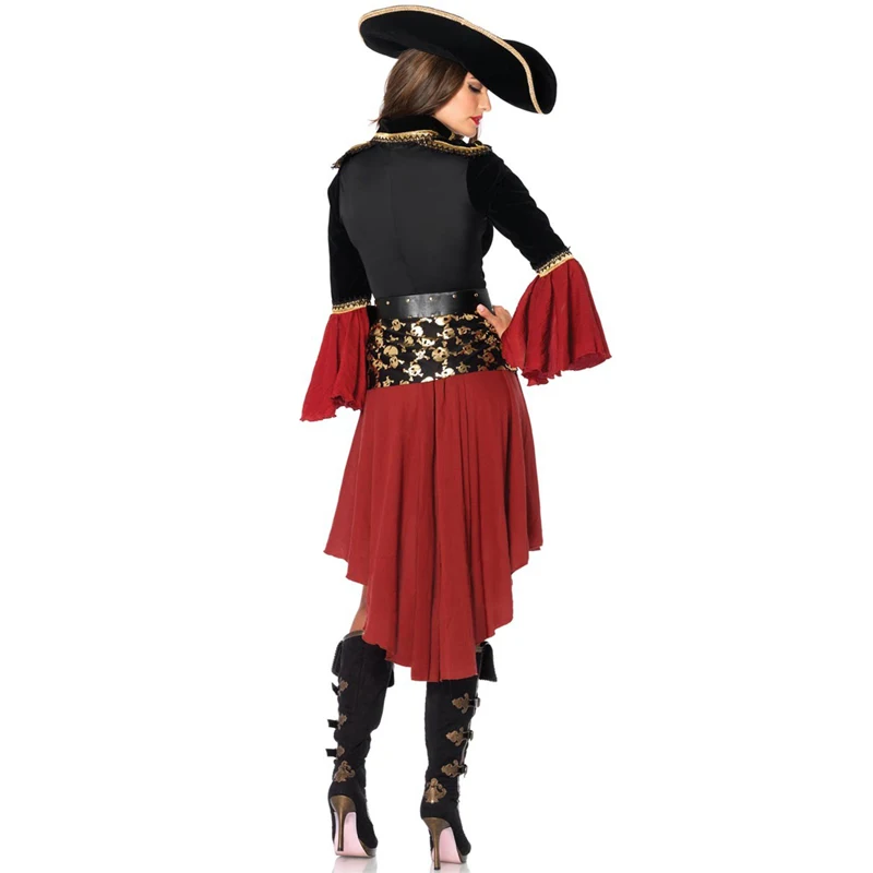 Лидер продаж Женский костюм для косплея капитана букканера взрослых женщин