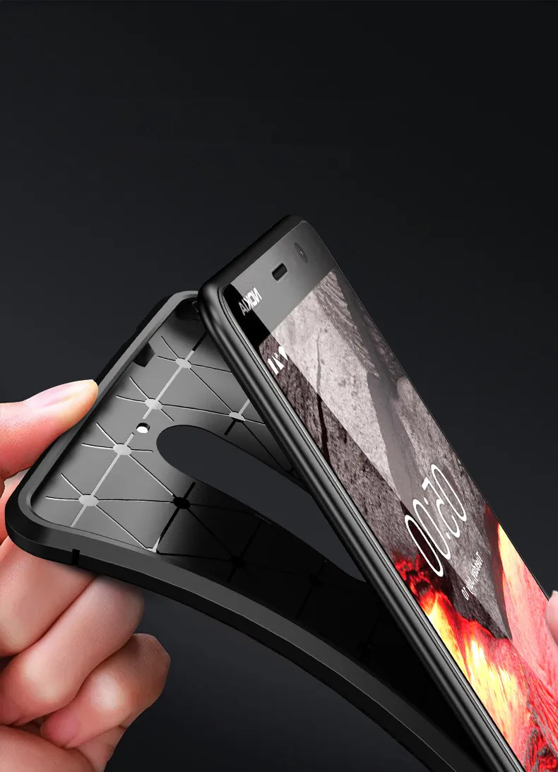 Для Nokia 5 1 2 3 чехол из углеродного волокна Drop proof мягкий TPU для 7 TA 1085 1095 1096 1100 чехлы Чехлы|Чехлы-накладки| |