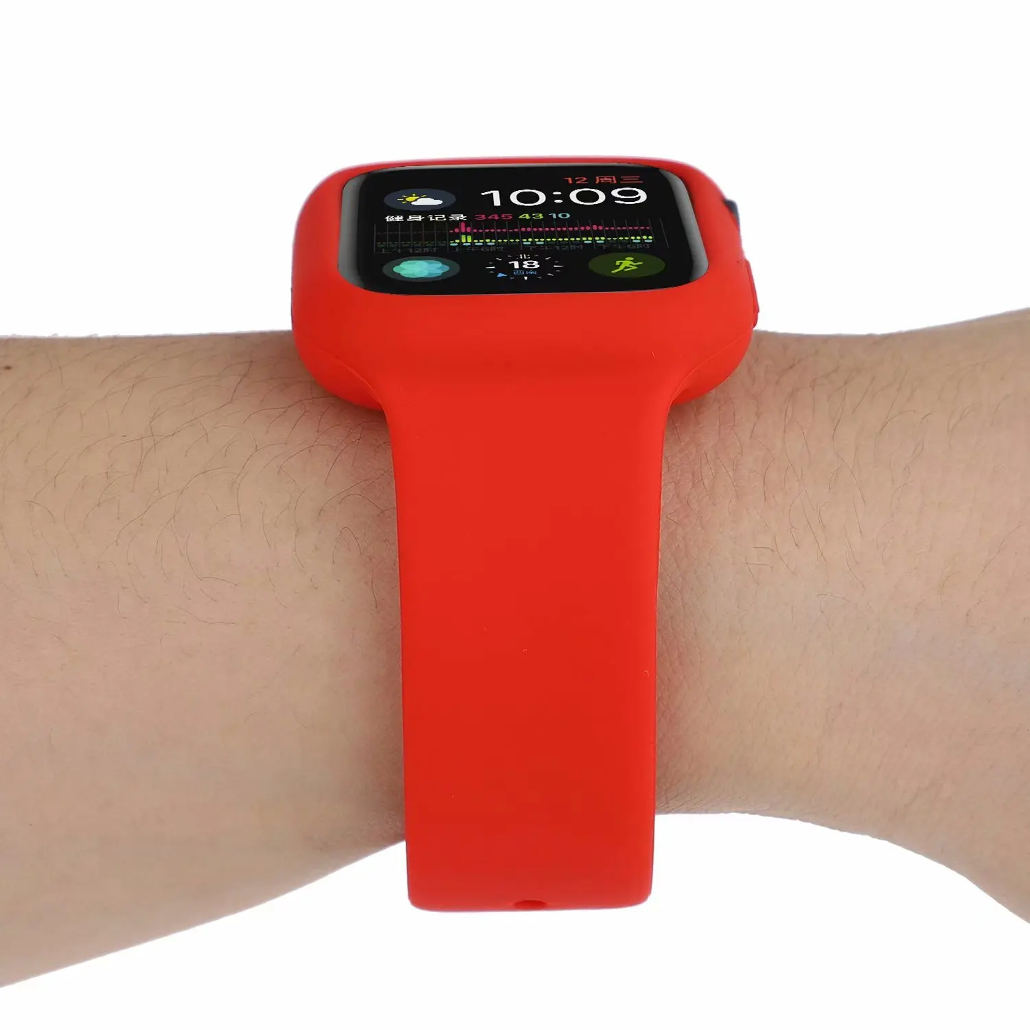 Силиконовый браслет ремешок и ударопрочный чехол для apple watch 4 44/40 мм наручных ремешка защитный бампер для наручных часов iwatch серии, версия 1, 2, 3, ремешок 42/38 мм