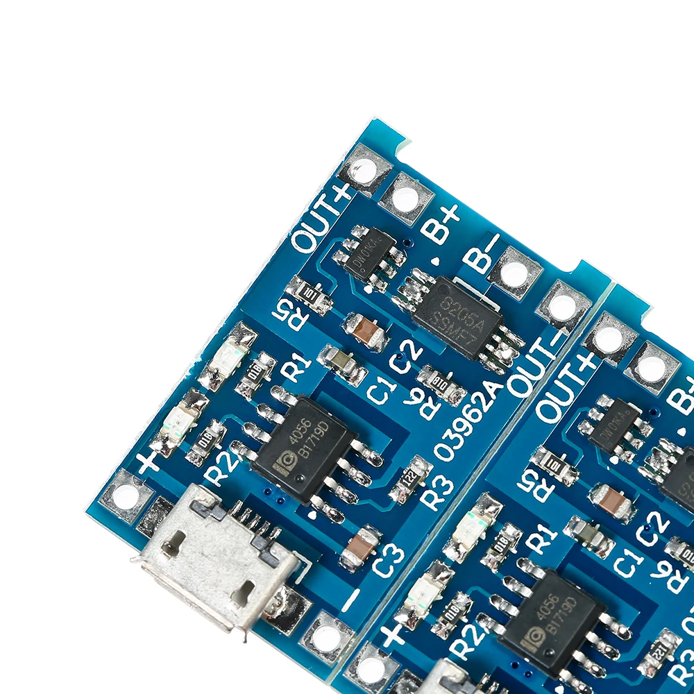 5 шт. в 1 А зарядка литиевой батареи Micro USB 18650 + Защитная печатная плата модуль