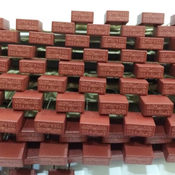 100 шт./лот квадратный предохранитель 2А 250В 392 пластиковый плавкий T2A ЖК ТВ силовая