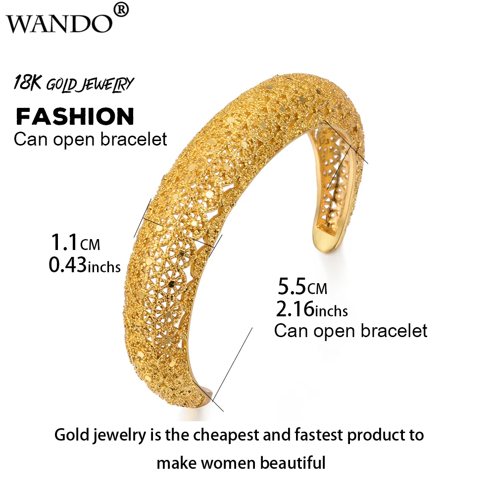 Золотистый этнический браслет WANDO для женщин Турция Ближний Восток/африканская
