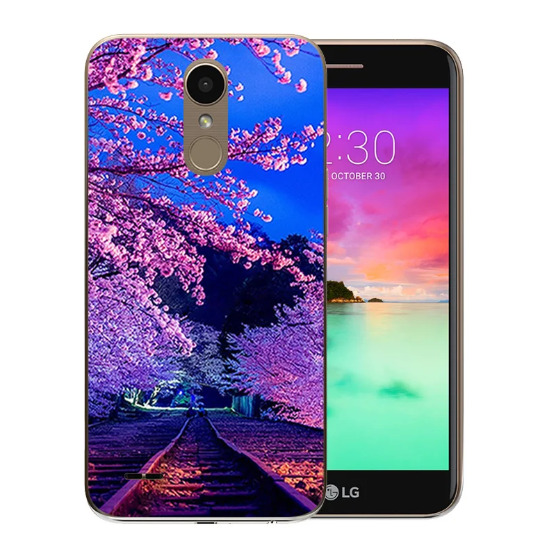 Luxury Matte For LG K10 2017 Phone Case for M250 M250N X400 Back Cover Soft Silicone TPU Animal Pattern Protector Coque |