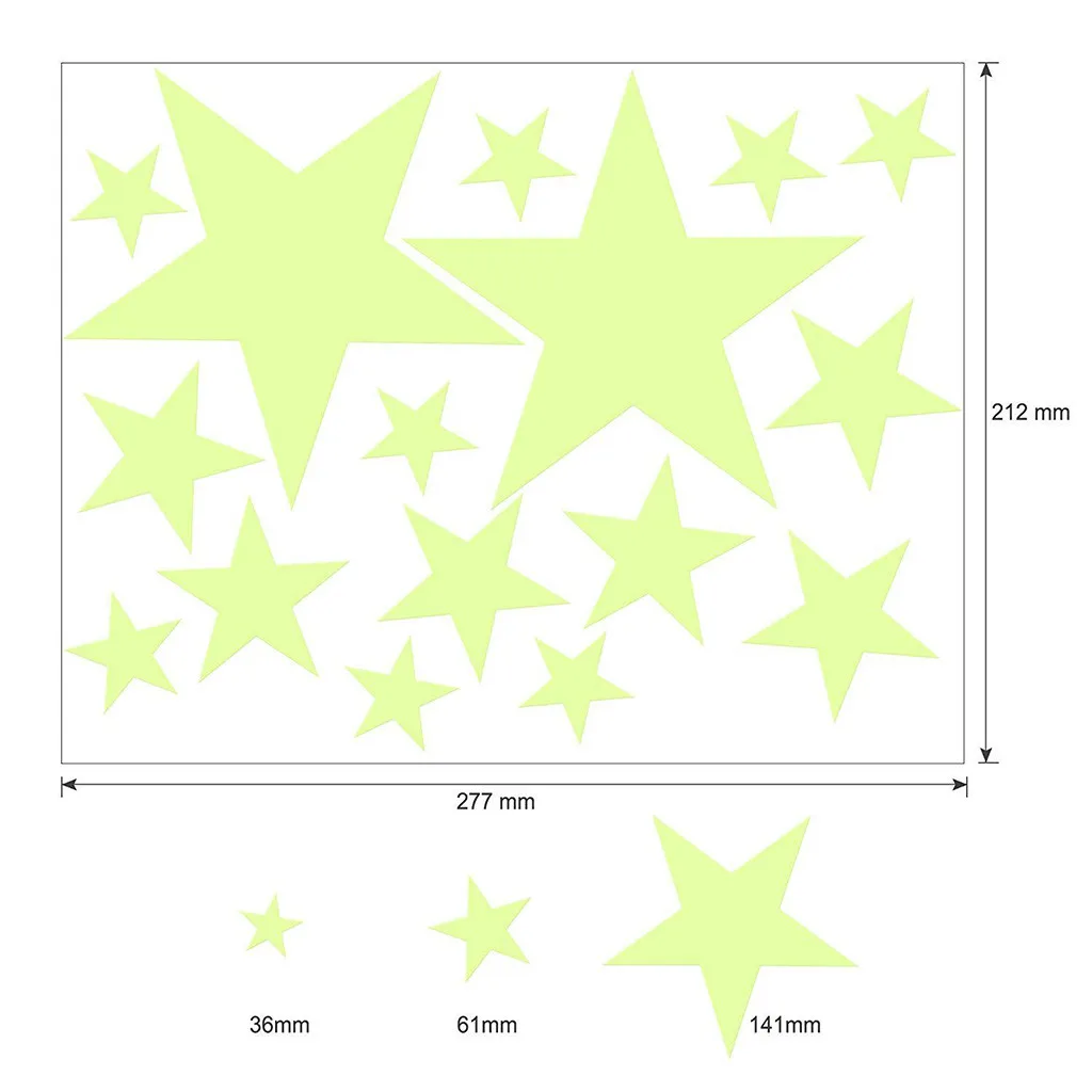 435 шт. настенные светящиеся 3d наклейки Звезды|Наклейки на стену| |