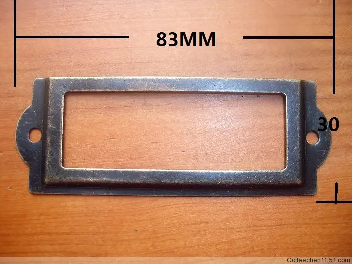 30 шт. Античный Железный держатель для карт без чашки ящика Карпентер