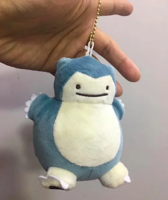 Snorlax 12 см аниме Карманный животное Ditto плюшевый брелок передача Magikarp Lapras Sableye Bulbasaur Мягкие плюшевые игрушечные куклы подарок TFA1867 - Цвет: Snorlax