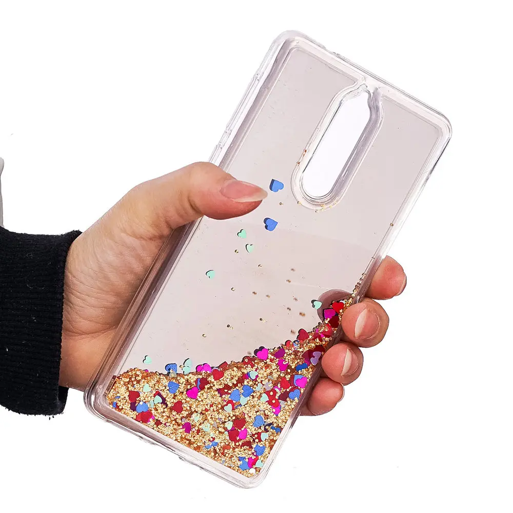 Зеркальный чехол для Nokia 8 TA-1052 TA-1004 TA-1012 с жидким зыбучим песком силиконовый Nokia8 TA