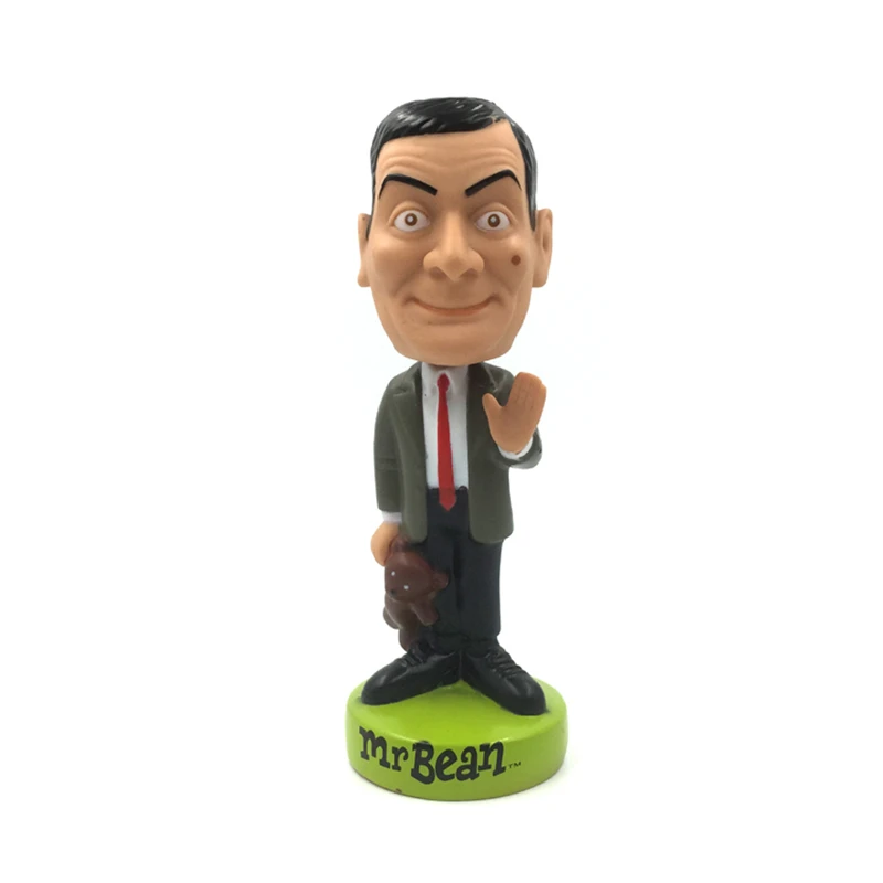Кивая Mr. Bean трясти головой куклы приборной панели автомобиля украшения аксессуары авто качающаяся голова игрушка для автомобиля-Стайлинг