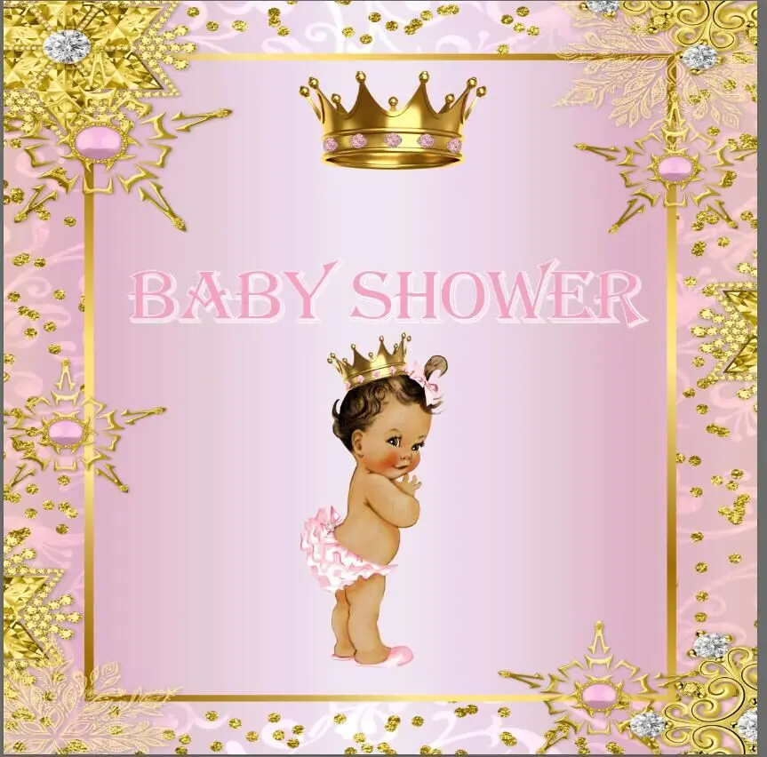 8x8FT золотые монеты с короной цветы светильник Розовый Настенный фон для